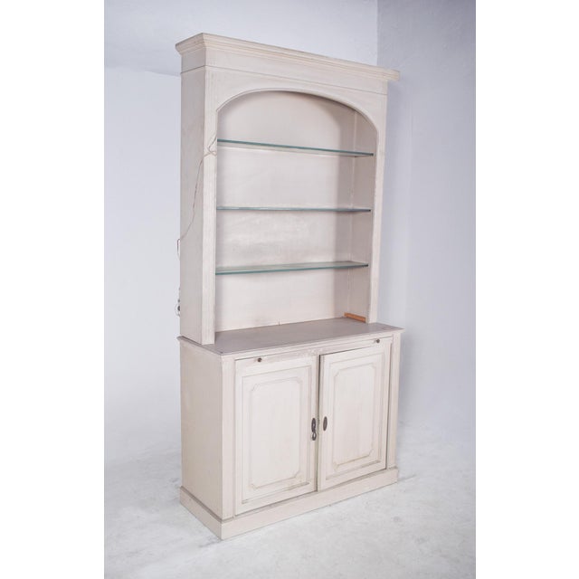 White Painted 2-Door Bookcase, 1890s For Sale - Image 12 of 15