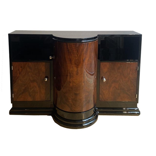 Art Deco Walnut Bar Cabinet, 1930 For Sale - Image 12 of 12