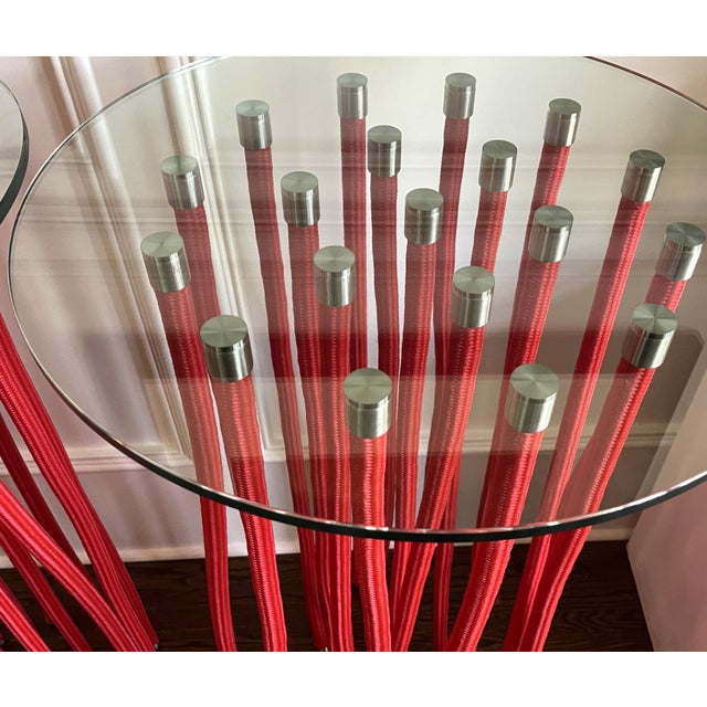 Early 21st Century Pair of Tall ORG tables by Fabio Novembre for Cappellini For Sale - Image 5 of 11