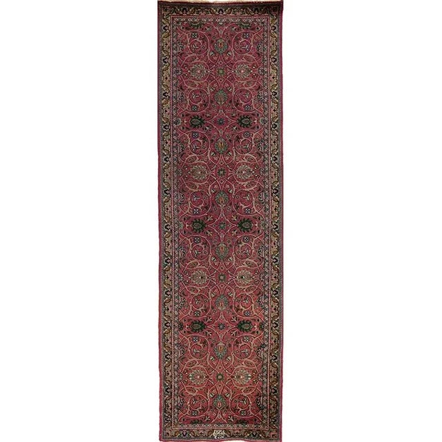 1940s Persian Tabriz Runner Rug 3’0″ X 11’0″ For Sale - Image 10 of 10