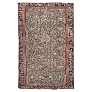 Antique Silk Foundation Seneh Rug, 1890s For Sale