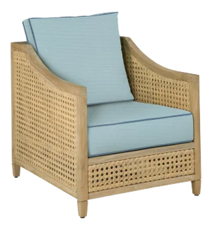 Keys Occasional Arm Chair, Mineral Blue and Sapphire Blue