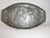 Vintage Oval Pewter Platter With Roe Deer in Mountains With Pinecone Edge For Sale - Image 12 of 12
