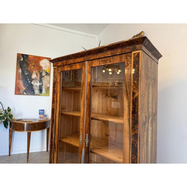 Antique Biedermeier Display Cabinet For Sale - Image 9 of 17