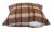 Red & Cream English Plaid Tartan Feather/Down Pillow 17” Square For Sale In Los Angeles - Image 6 of 6