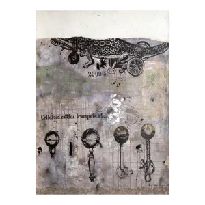 Anton Solomoukha, Alligator, Celluloid, Rattles, Trumpet, Painting