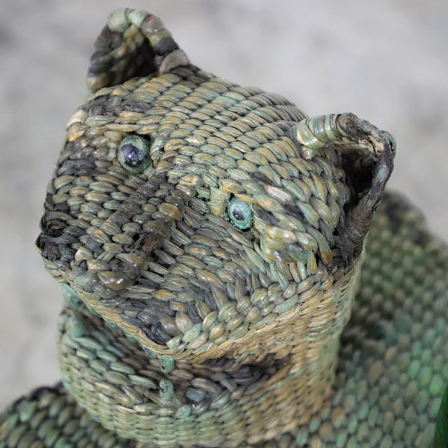 Vintage Jaguar Petite Stool Attributed to Mario Lopez Torres For Sale - Image 11 of 17