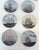 American Golden Age of Sail Clipper Ship Plates Set of 6, Charles Lundgren, 1980s Porcelain For Sale - Image 3 of 11