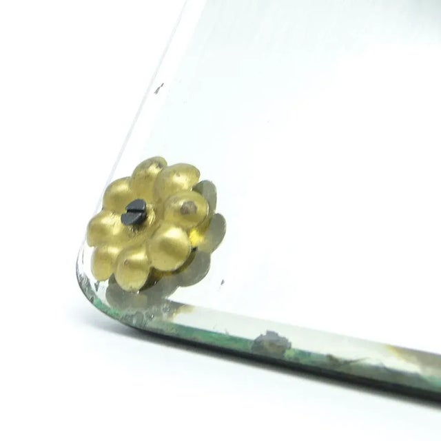 Brown Art Deco Make-Up Mirror, Poland, 1950s, 1930s For Sale - Image 8 of 10