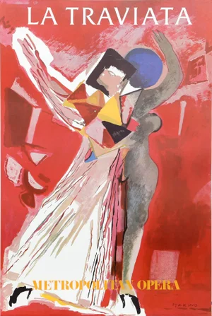 La Traviata (Metropolitan Opera), Marino Marini Poster