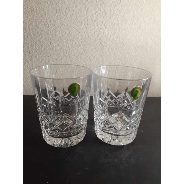 Vintage Waterford Crystal Lismore Glass Tumblers- Set of 2 For Sale - Image 4 of 7