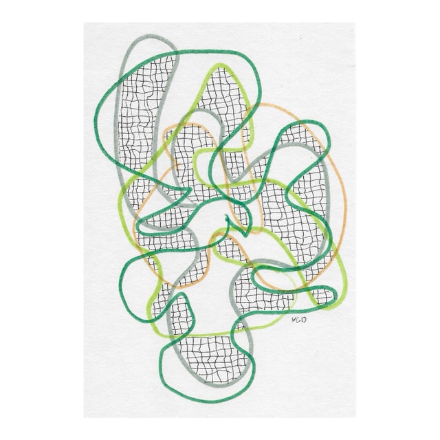 1970s William Glen Davis Mid Century Modern Drawing For Sale