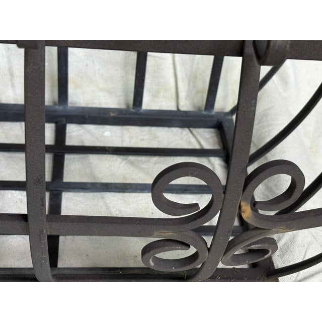 Late 20th Century Set of Four Wrought Iron Window Boxes For Sale - Image 10 of 12