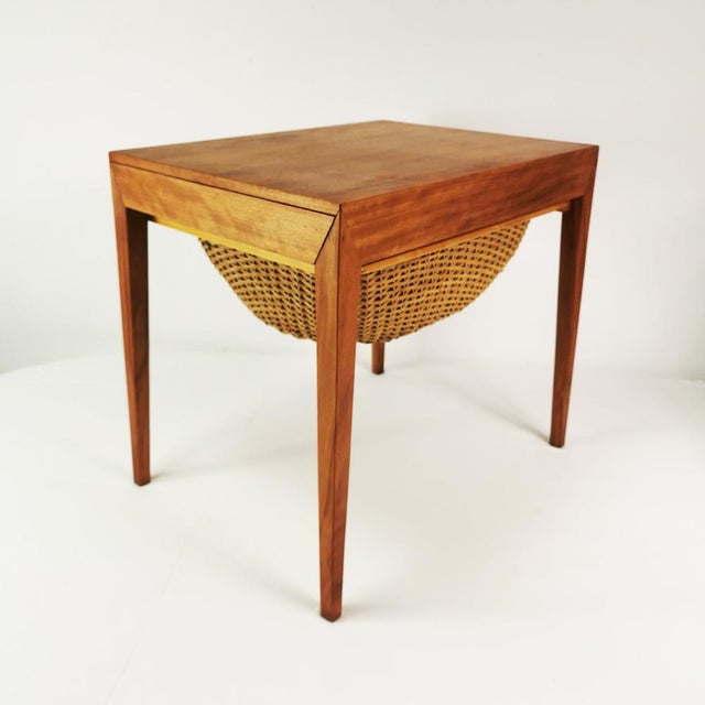 Side table, manufactured by Haslev, designed by Severin Hansen in Denmark, 1950s - has signatures. It is characterized by...