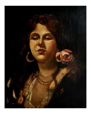 Woman of the People, The Neapolitan School, 1600s, Oil on Canvas