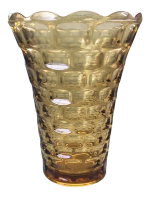 1960’s Federal Glass Yorktown Gold Table Vase