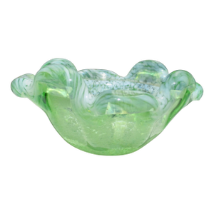 Murano Green Speckled Bowl