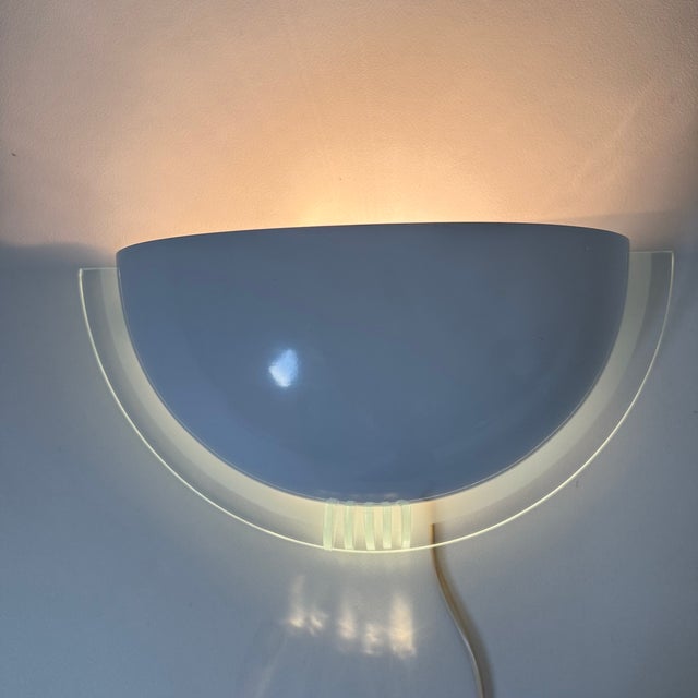 Metal Postmodern Wall Lamp, 1980s For Sale - Image 7 of 18