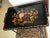 English Early 20th Century Antique English Hand Painted Tole Tray Top Coffee Table For Sale - Image 3 of 7