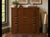 An exceptional vintage Hamilton large-format flat file cabinet in original oak finish, featuring 15 shallow drawers...