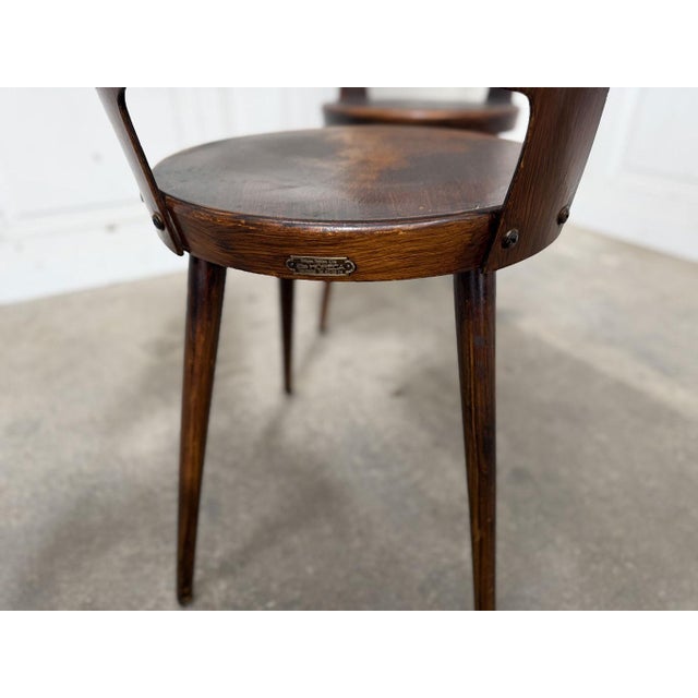 Tan Mondor Chairs from Baumann, 1960s, Set of 6 For Sale - Image 8 of 10