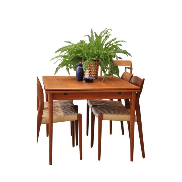 Brown Dining Table in Teak by Niels Otto Møller for J.L. Møllers, 1960s For Sale - Image 8 of 18