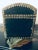 Black Antique French Leather Wrappedd Studded Dome Top Lined Box For Sale - Image 8 of 8