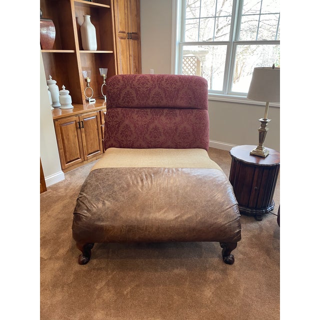 Traditional Oversized Chaise Lounge For Sale - Image 4 of 14