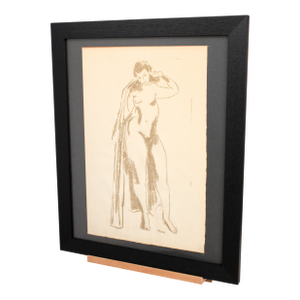 "Isaac Lane Muse" Nude With Robe Numbered Sterigraph