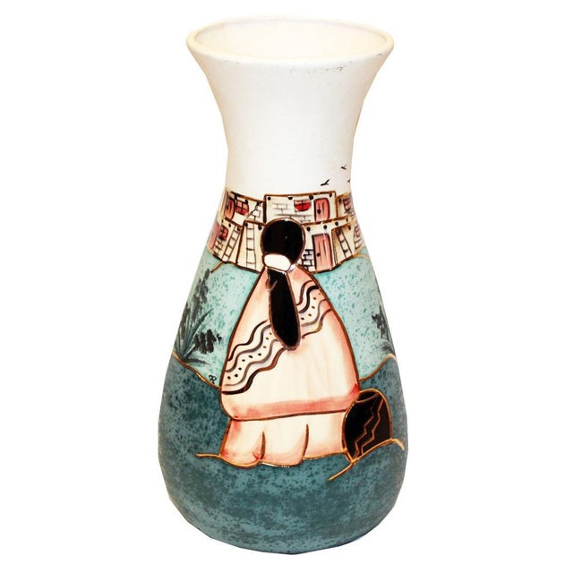 Vintage Southwestern Native American Clay Pottery Vase Signed Bj Gore