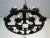 Metal Gothic Style 12-light Wrought Iron Chandelier. Circa 1950 For Sale - Image 7 of 12