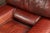 Pair of Mid 20th Century Italian-Inspired Leather Lounge Chairs in Red For Sale - Image 10 of 16