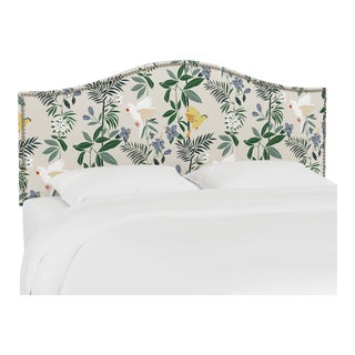 Ashland Headboard in Cream Belize Chinoiserie, Full For Sale