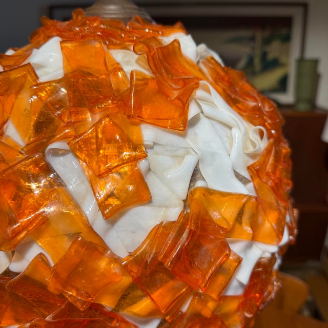 Mid 20th Century Mid Century Modern Chunky Lucite Swag Lamp Lantern For Sale In Cleveland - Image 6 of 11