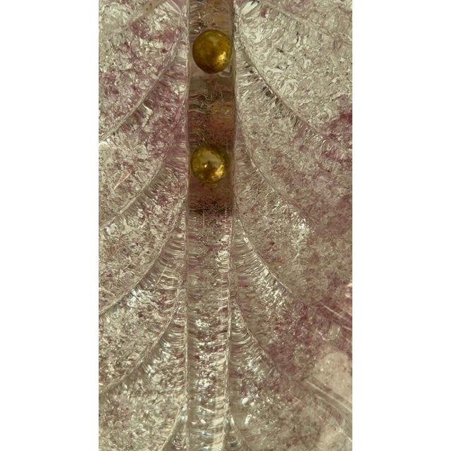 Pink Murano Rose Bud Chandelier, 1980s For Sale - Image 8 of 11