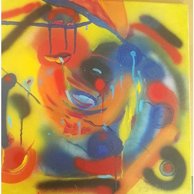 Abstract Composition - Acrylic on Canvas by M. Goeyens - 2019 2019 For Sale - Image 3 of 3