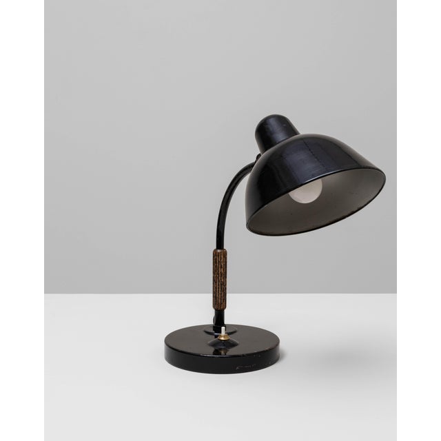 1930s 1930s German Model L99 Metal Table Lamp By Siemens For Sale - Image 5 of 18