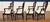 2020s Set of Four Inlaid Shieldback Dining Chairs With Arms - Showroom Samples For Sale - Image 5 of 12