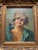 A captivating late 19th-century antique oil portrait study by listed artist A. Cino, depicting an expressive young boy in...