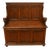 Jacobean Revival Oak Monk's Settle Bench, 1910s For Sale