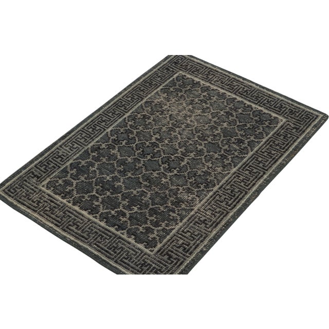 An elegant 2x3 hand-knotted wool rug from Rug & Kilim’s Homage Collection—a bold textural encyclopedia of celebrated...