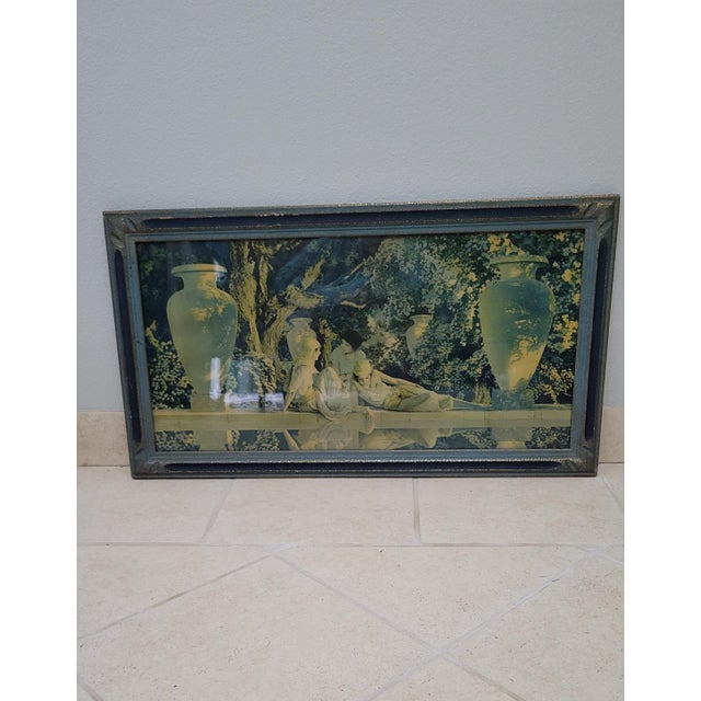 Mid 20th Century Mid 20th Century Garden of Allah Framed Print by Maxfield Parrish For Sale - Image 5 of 12