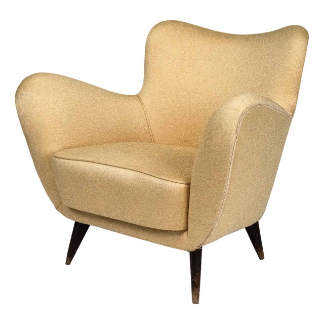 Vintage Sculptural Lounge Chair by Guglielmo Veronesi, 1950s For Sale