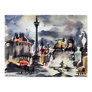 Thelma Gladys Speed Houston Trafalgar, London Circa 1965 Painting For Sale