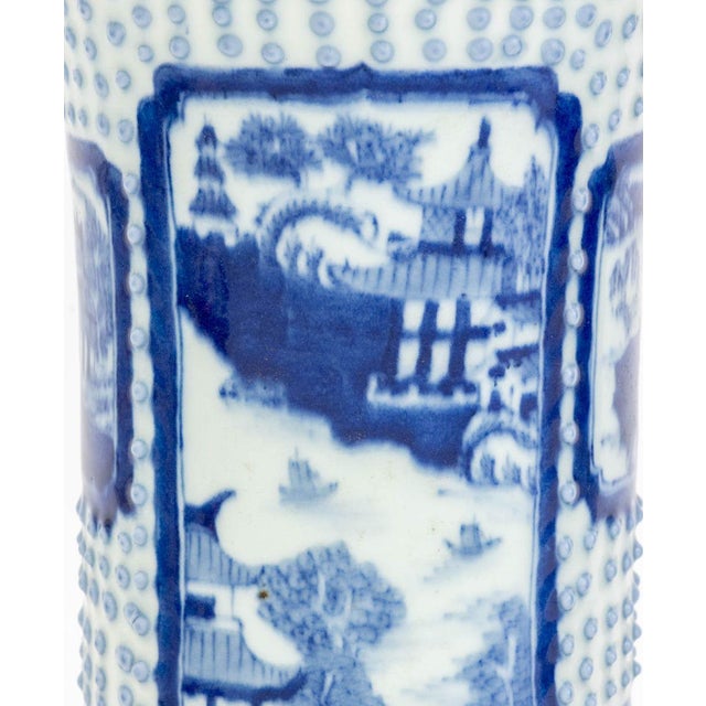 Chinese Chinese Blue and White Porcelain Vases, Pair For Sale - Image 3 of 9