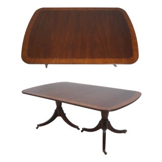 Baker Bill Sofield Inlaid Mahogany Dining Table For Sale