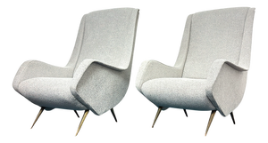 Isa Armchairs by Aldo Morbelli, Italy, 1950s, Set of 2