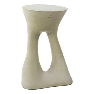 Kreten Side Table, Grey, Tall, by Souda, Modern, Organic, Concrete End Table For Sale