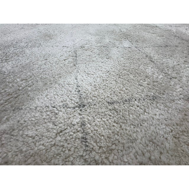 Rh Iman Diamond Wool Rug 9x12 - Ivory/Silver For Sale In Columbus - Image 6 of 18