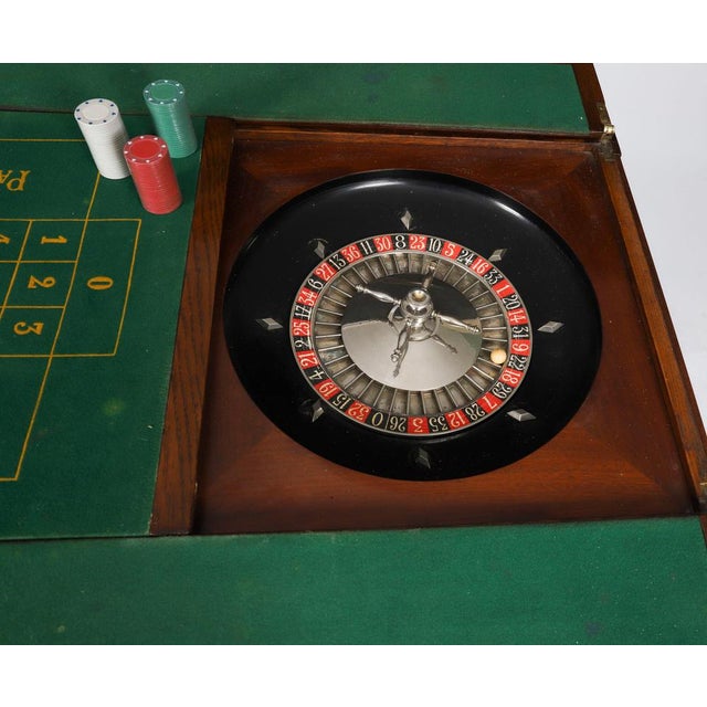 Wood Antique French Oak Roulette Table, 19th Century For Sale - Image 7 of 18